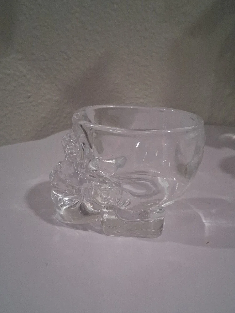 Clear Glass Skull Shot Glass - Home Accents (One)